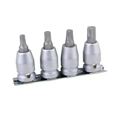 Juego 4 Puntas Cortas Torx T40 A T55 Surtek Cuadro 1/2'