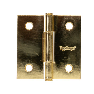 10 Bisagras Cuadradas 2'' Topforge En Latón Brillante (PF0104)