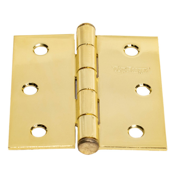 10 Bisagras Cuadradas 2.1/2'' Topforge En Latón Brillante (PF0105)