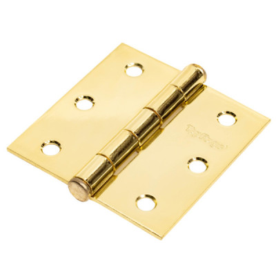 10 Bisagras Cuadradas 2.1/2'' Topforge En Latón Brillante (PF0105)