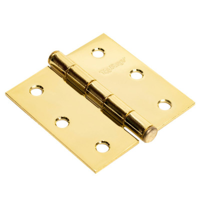 10 Bisagras Cuadradas 4'' Topforge En Latón Brillante (PF0108)