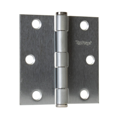 2 Bisagras Cuadradas 3'' X 3'' Topforge En Cromo Mate (PF0119)