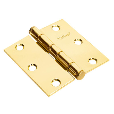2 Bisagras Cuadradas 3'' X 3'' Topforge En Latón Brillante (PF0120) 2 Bisagras Cuadradas 3'' X 3'' Topforge En Latón Brillante (PF0120)
