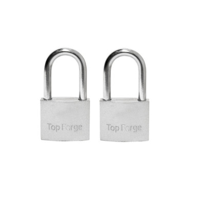 Set 2 Candados Largos De Hierro 50 Mm Topforge Con 3 Llaves (PF0149)