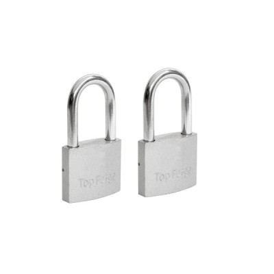 Set 2 Candados Largos De Hierro 50 Mm Topforge Con 3 Llaves (PF0149)