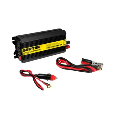 Inversor De Corriente 600 W Para Carro Surtek 12 V A 120 V