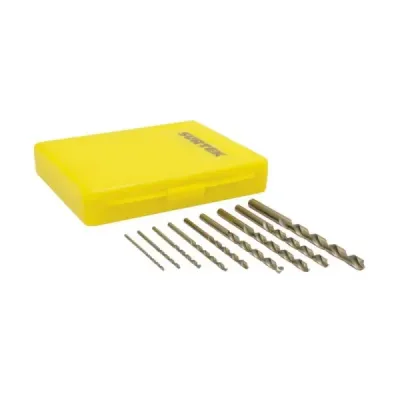 Set 10 Brocas Acero Alta Velocidad 1/16' A 1/4' Surtek
