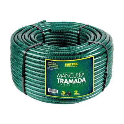 Manguera De Agua Para Jardín 100 M X 1' Tramada Surtek
