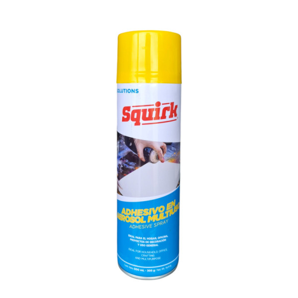 Adhesivo Pegante Aerosol Multiusos 500ml Squirk Transparente (SKA11)