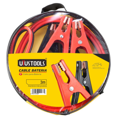 Cable Pasa Corriente Iniciar Batería 300a Uyustools Estuche (CBA30U)