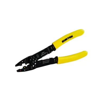Alicate Pelacable 9' 10 - 24 Awg Surtek Con Corta Tornillo