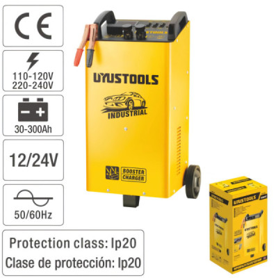 Cargador Arrancador De Baterías 12-24 V Uyustools 120-240 V (CRB350)