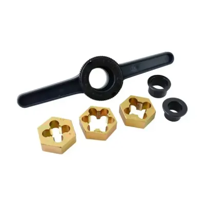 Juego Tarrajas Para Tubo Pvc 1/2' 3/4' 1' Surtek 6 Piezas