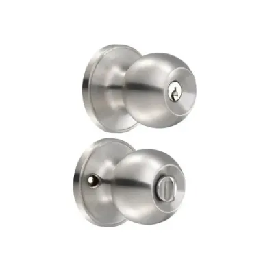 Cerradura De Bola Pomo Para Baño Acero Inoxidable Lock