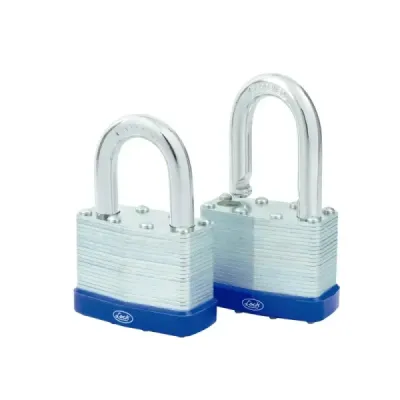 Set 2 Candados Laminados 50 Mm Reforzado Lock Gancho Acero