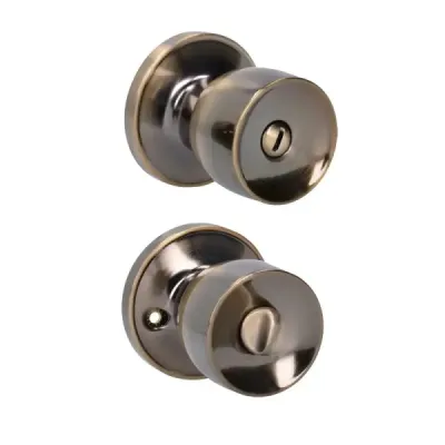 Cerradura Copa Recta Para Baño Latón Antiguo Lock