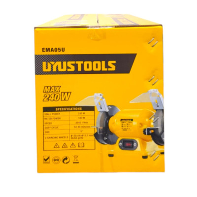 Esmeril Banco 5'' 240 W 3450 Rpm Uyustools Piedras Abrasivas (EMA05-U)