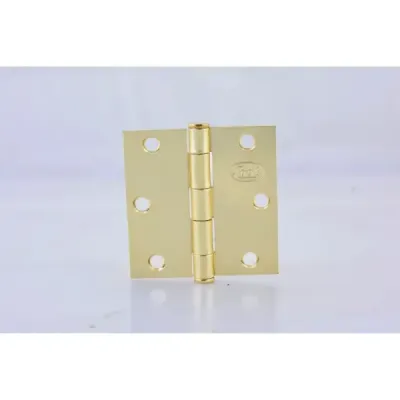 Bisagra Cuadrada 3' X 3' Latón Brillante Lock 6 Orificios