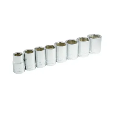 Juego De 8 Copas En Pulgadas 6 Puntas Foy Cuadro 1/2'