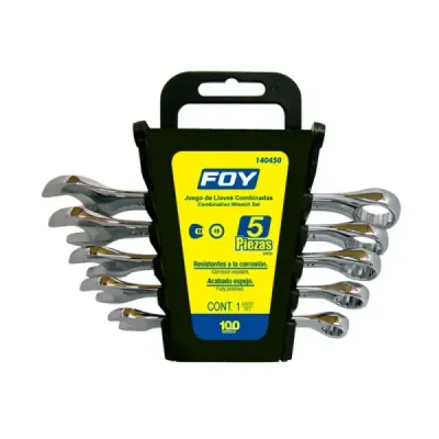 Juego 5 Llaves Mixtas Con Ratchet 3/8' A 5/8' Foy