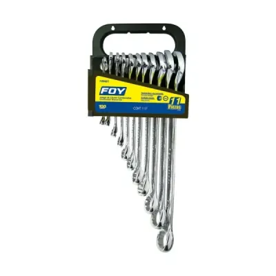 Juego 11 Llaves Mixtas Con Ratchet 1/4' A 1' Foy