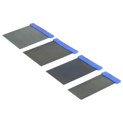 Juego De 4 Cuñas Flexibles 5 Cm A 12 Cm Foy Mangos Plásticos