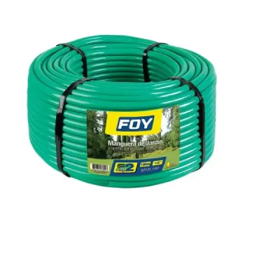 Manguera De Agua Para Jardín 100 M X 1/2' Lisa Foy 2 Capas