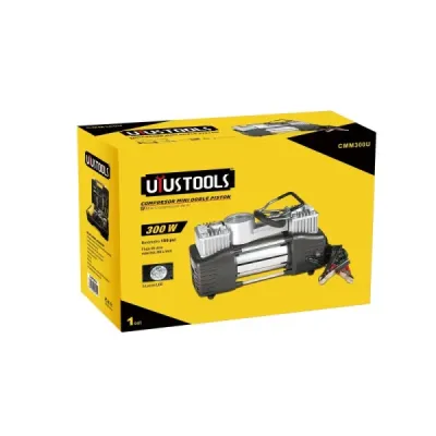 Compresor De Aire 12 V 300 W Uyustools Con 14 Herramientas