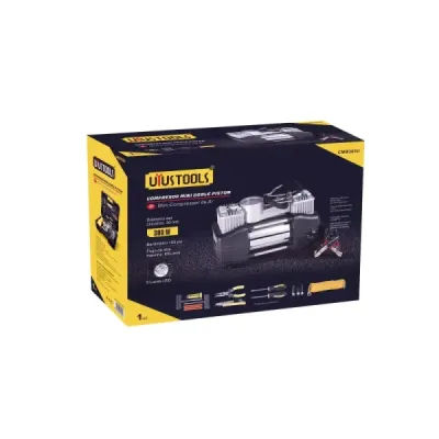 Compresor De Aire 12 V 300 W Uyustools Con 14 Herramientas