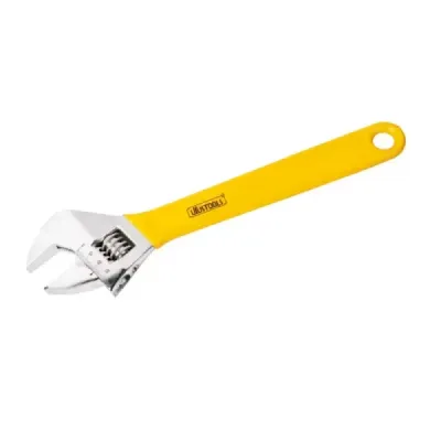 Llave Perico Inglesa 12' Mango Con Vinil Uyustools En Cromo