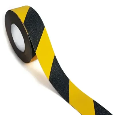 Cinta Antideslizante Amarilla Y Negra 10 M X 50 Mm Ferrawyy
