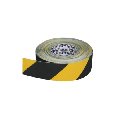 Cinta Antiderrapante De 5 M X 50 Mm Toolcraft Negro/amarillo
