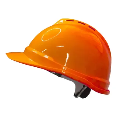 Casco De Seguridad Naranja Tipo 1 Clase C Uyustools Perilla