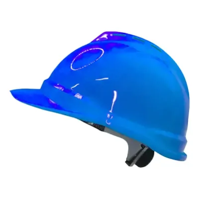 Casco De Seguridad Azul Tipo 1 Clase C Uyustools Perilla