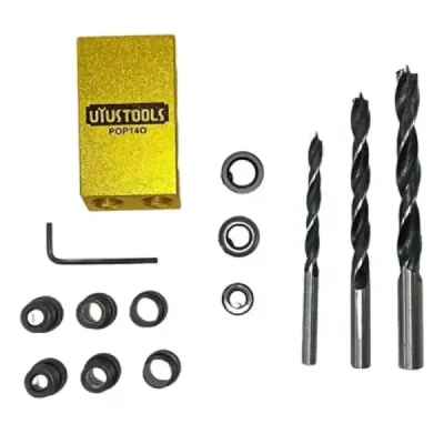 Posicionador Perforación Madera Pocket Hole Uyustools 14 Pzs