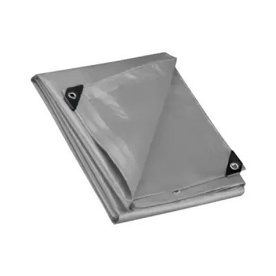 Lona Impermeable Gris 3x6m Reforzada Toolcraft Uso Rudo