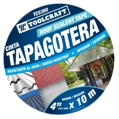 Cinta Tapagoteras 4' X 10 Metros Toolcraft De Uso General