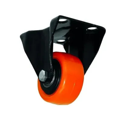 Rodachina Rueda Pvc Naranja 3' Toolcraft Fija