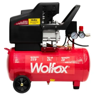 Compresor De Aire 24 L /wolfox Lubricado De 2.5 Hp