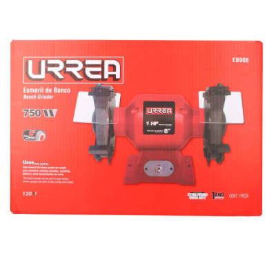 Esmeril De Banco 8'' 750 W Industrial Urrea 120 V 3450 Rpm (EB908)