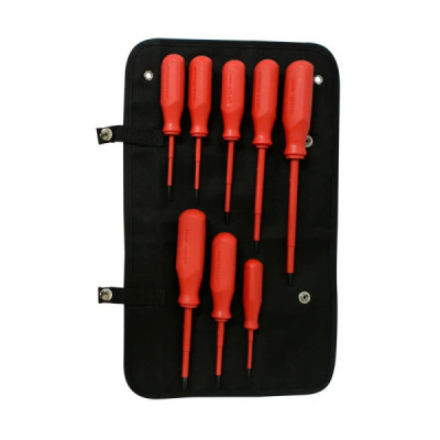 Juego 8 Destornilladores Dieléctricos Rojos 1000 V Ca Urrea (J9700V)