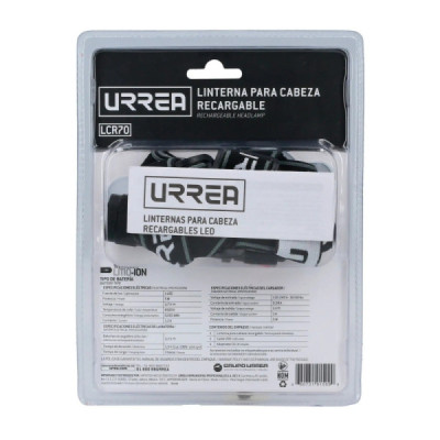 Linterna Recargable Minero 700 Lm 6500 K Industrial Urrea (LCR70)