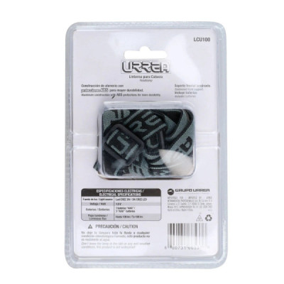 Linterna Recargable Minero 100 Lm 3 Niveles Industrial Urrea (LCU100)