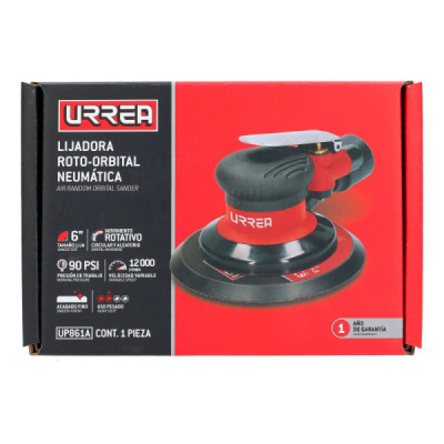 Lijadora Neumática Orbital Industrial 6'' 12000 Rpm Urrea (UP861A)