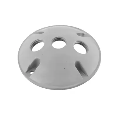 Tapa Para Rosetas Circular Intemperie Fulgore De 3 Tomas