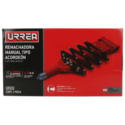 Remachadora Tipo Acordeón De 1/8'' A 1/4'' Industrial Urrea (UPS25)
