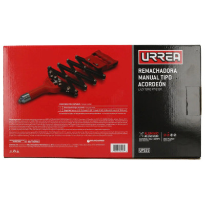 Remachadora Tipo Acordeón De 1/8'' A 1/4'' Industrial Urrea (UPS25)