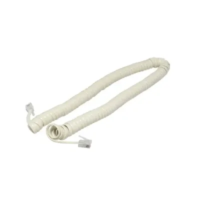 Cable Para Teléfono De 2.1 M Fulgore Marfil En Espiral