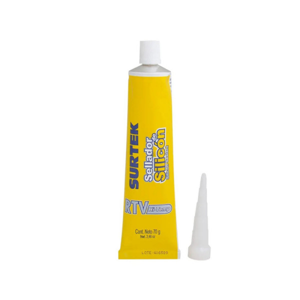 Silicona Alta Temperatura 70 G 344°c Surtek Color Aluminio (113457)