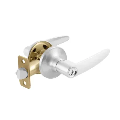 Chapa Para Entrada De Manija Recta Topforge Cromo Mate
